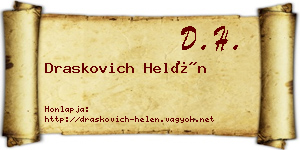 Draskovich Helén névjegykártya